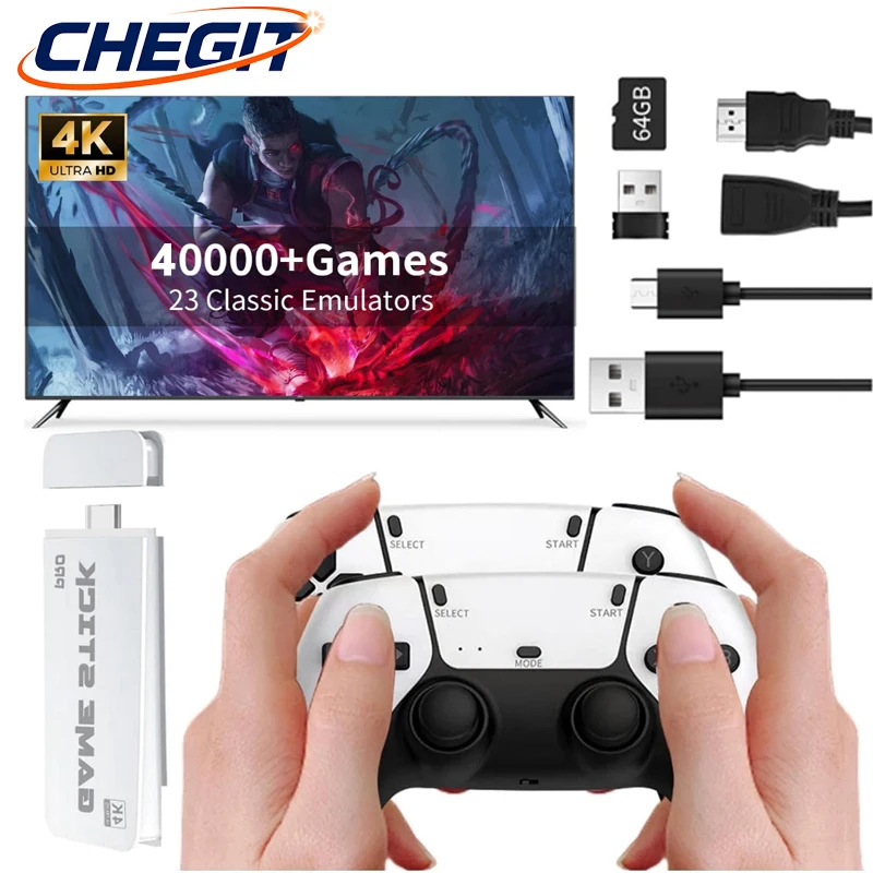 Console de jeu vidéo M15 4K, bâton de jeu rétro portable, Plus 3/40000 jeux intégrés pour GBA/SFC/Arcade Game Boy, cadeau