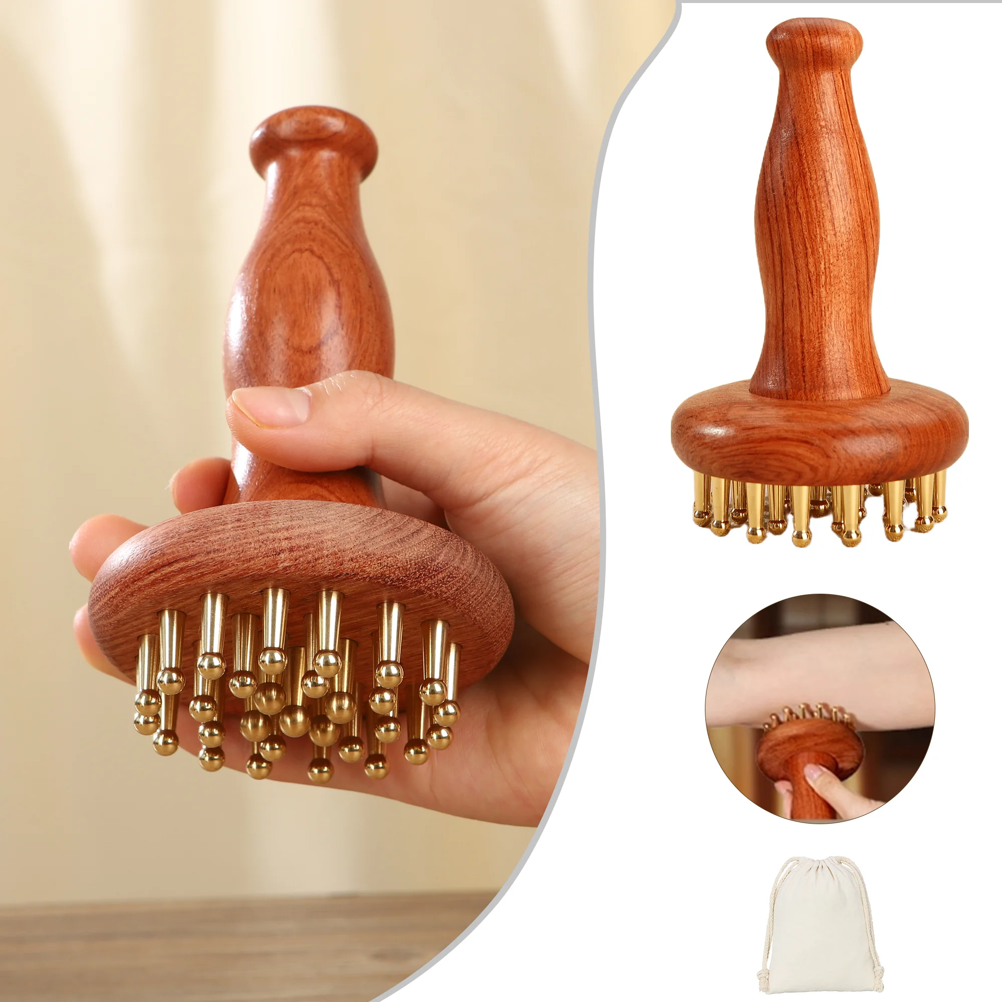 Outils de Massage en bois, soins de beauté et de santé, masseurs en cuivre pur, Massage spécifique pour tout le corps, perte de poids et thérapie Gua Sha