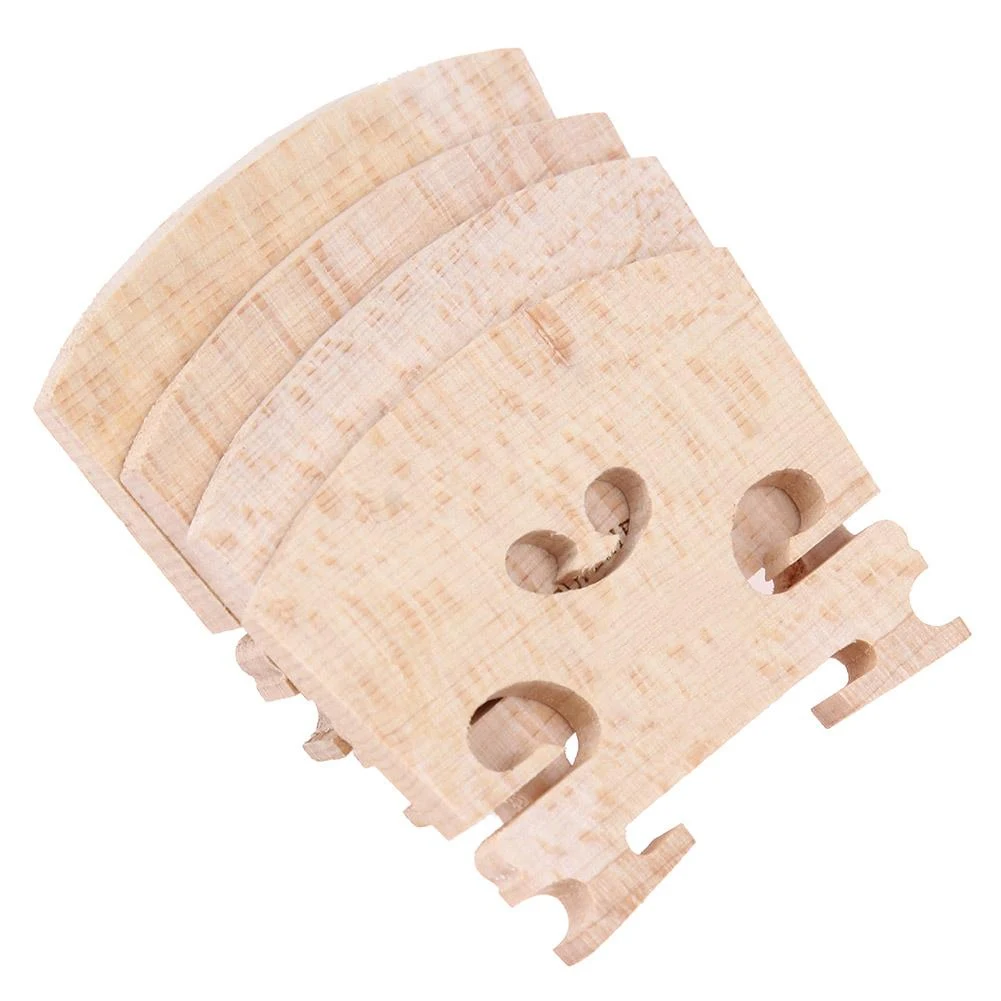 4 teile/satz Violine Brücken Geige Ahornholz für 4/4-3/4 Größe Instrument Zubehör Violine Saiten Brücke Teil Werkzeuge 50x40x5mm Image