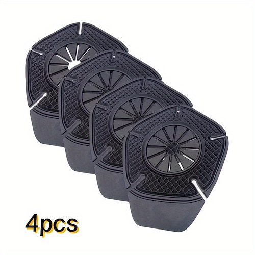 4-teilige Schutzhülle für Scheibenwischerlöcher, staub- und frostbeständig, Dichtungsmaterial, Schutzpad für alle Pkw/SUVs/Lkw, schnelle Montage, Schnee- und Staubschutz für Scheibenwischer. Image