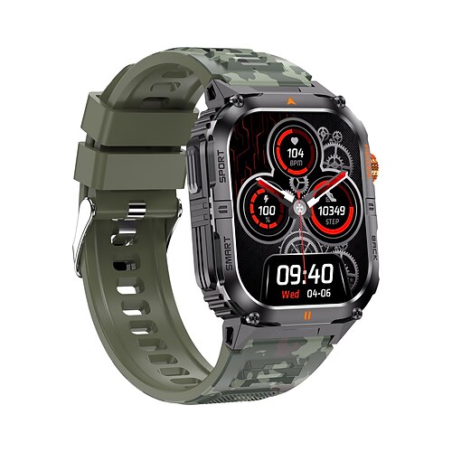 Neue Smartwatch mit 1000-mAh-Akku, 25 Tagen Laufzeit, Schlafüberwachung, zahlreichen Erinnerungsfunktionen, Gehäuse aus Zinklegierung, Armband aus Flüssigsilikon! Ideal für Outdoor-Aktivitäten. Image