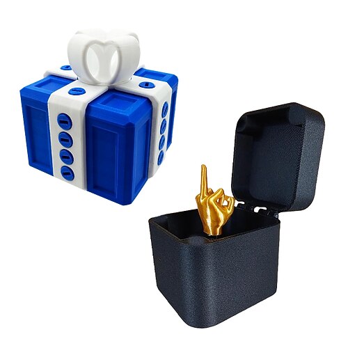 Scherzbox mit witziger Schraub-Challenge und Mittelfinger-Überraschung – lustiges Gag-Geschenk für Freunde, Geburtstagsparty, Aprilscherz, kreatives Scherzspielzeug Image