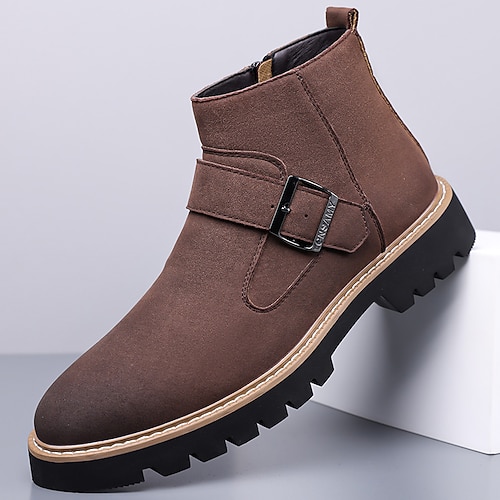 Türkisfarbene Chelsea Boots für Herren – modisch und strapazierfähig, ideal für lässige Winterausflüge und Outdoor-Aktivitäten Image
