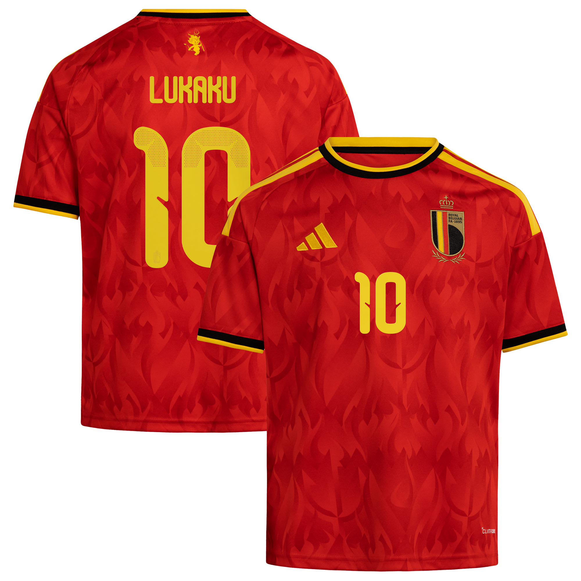 Belgien 2026 Heimtrikot adidas - Kinder mit Aufdruck Lukaku 10 Image