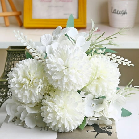 Beautiful Artificial Silk Fake Flowers Wedding Valentines Bouquet Bridal Decor Garden Plants Rose Flowers for DIY Bouquet Home Office Centerpieces Arrangements Faux Flowers Flowers for Outdoors