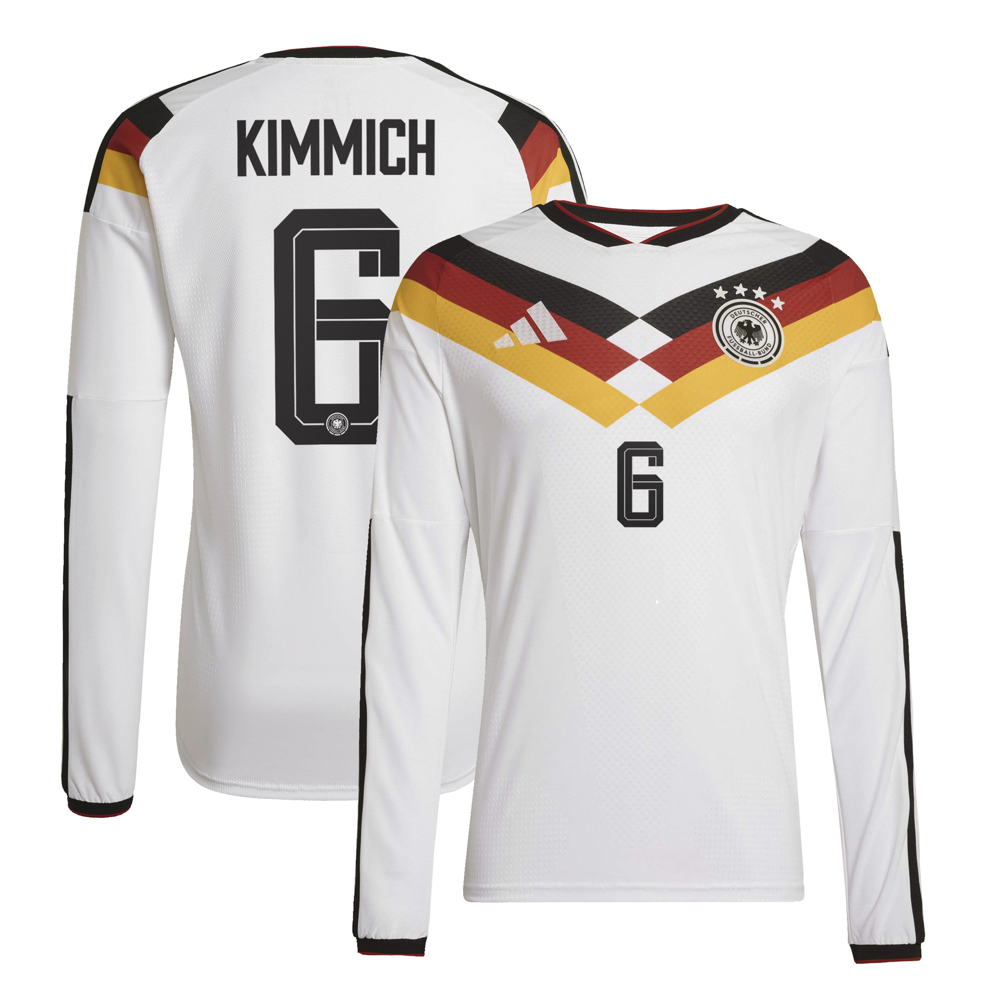 Deutschland 26 Authentic langärmeliges Heimtrikot mit Aufdruck Kimmich 6 Image