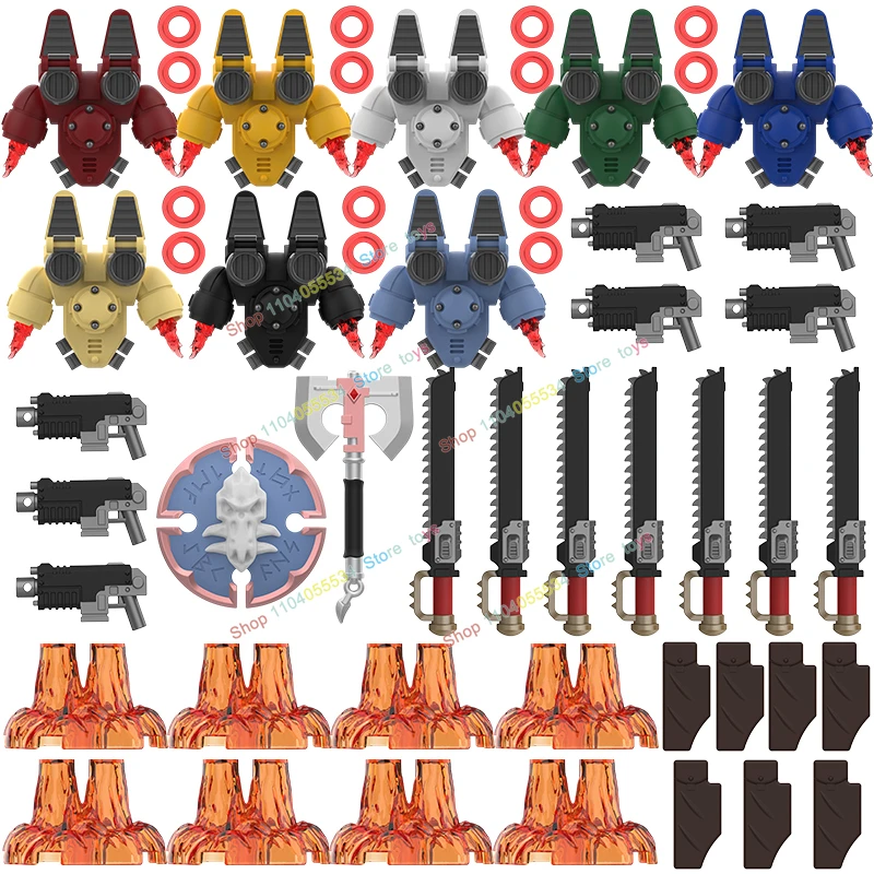 DY713-716 Spielmodelle Montieren Szene Bausteine Action-figuren Kreative Ziegel Zubehör Kinder für Spielzeug Festival Geschenke Image