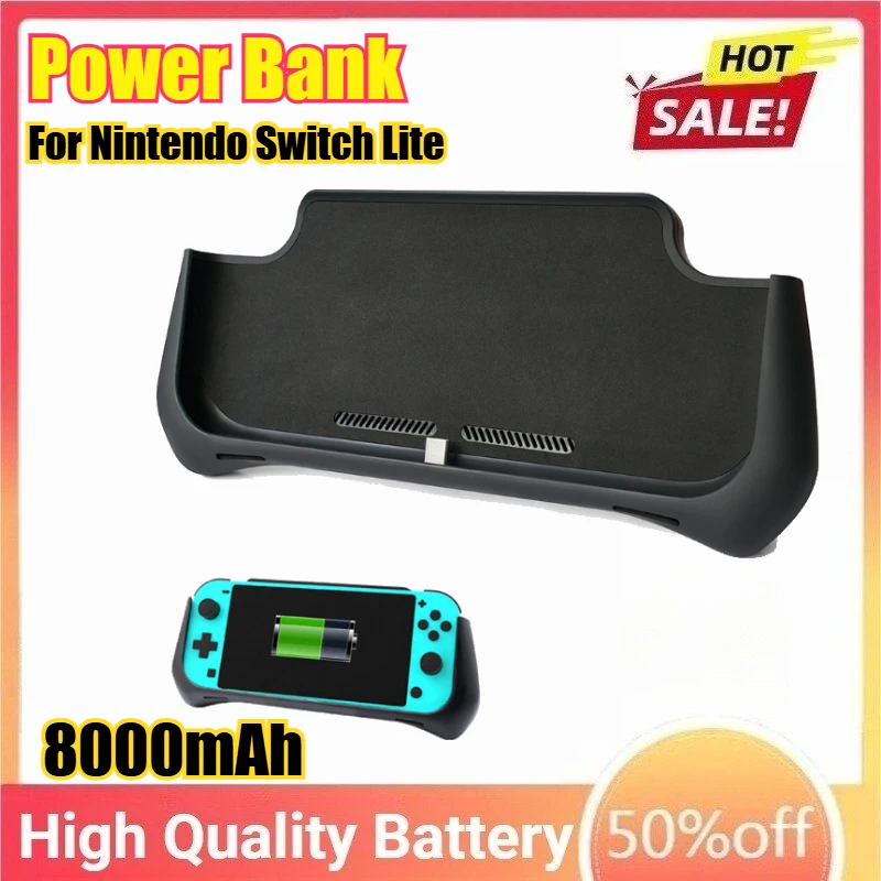 8000 mAh Power Bank tragbar für Nintendo Switch Lite Schnellladestation Externer Akku Akku Ladegerät Hülle Image