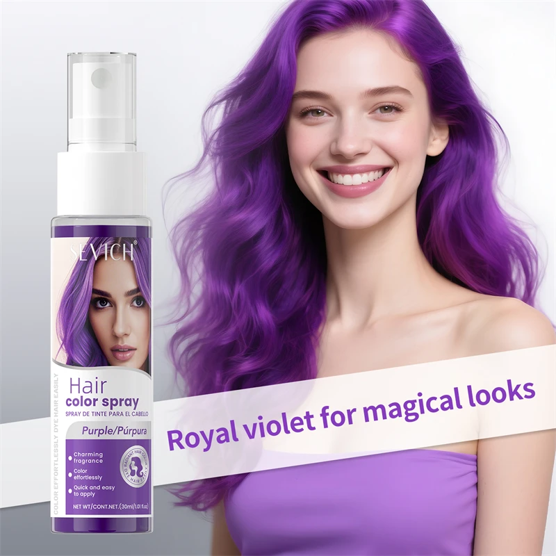 Spray per capelli di Halloween Spray per tinture per capelli usa e getta Spray per capelli monouso fai-da-te Liquido per capelli lavabile 8 colori Spray per acconciature per feste