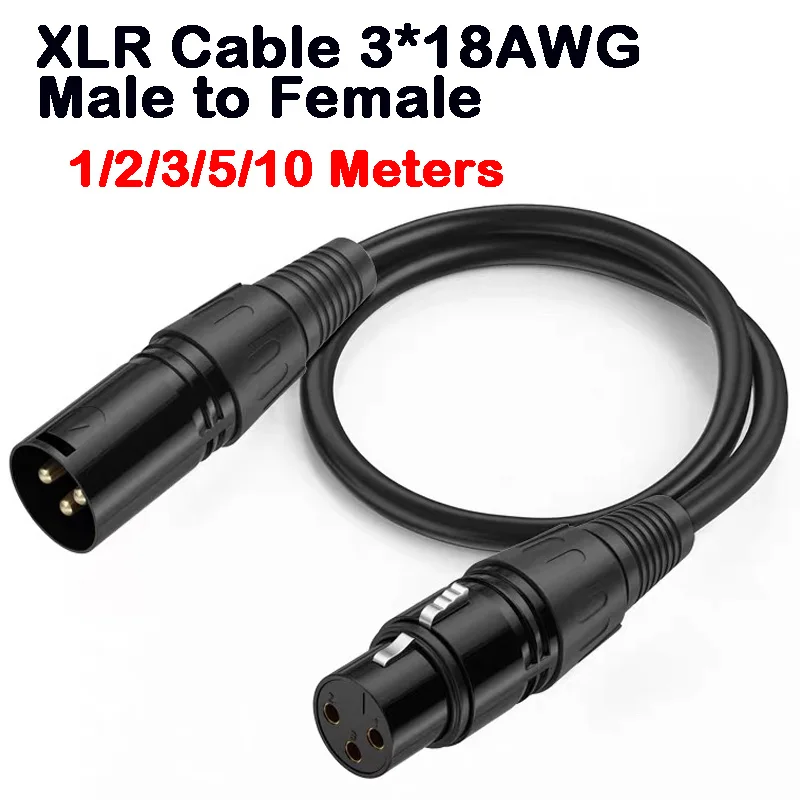 XLR 3-PIN DMX512 Kabel LED PAR Bühnenlichter DMX Signalleitung DJ-Ausrüstung DMX512 Signalleitung XLR-Anschluss DMX-Kabel Linie DMX512 Image