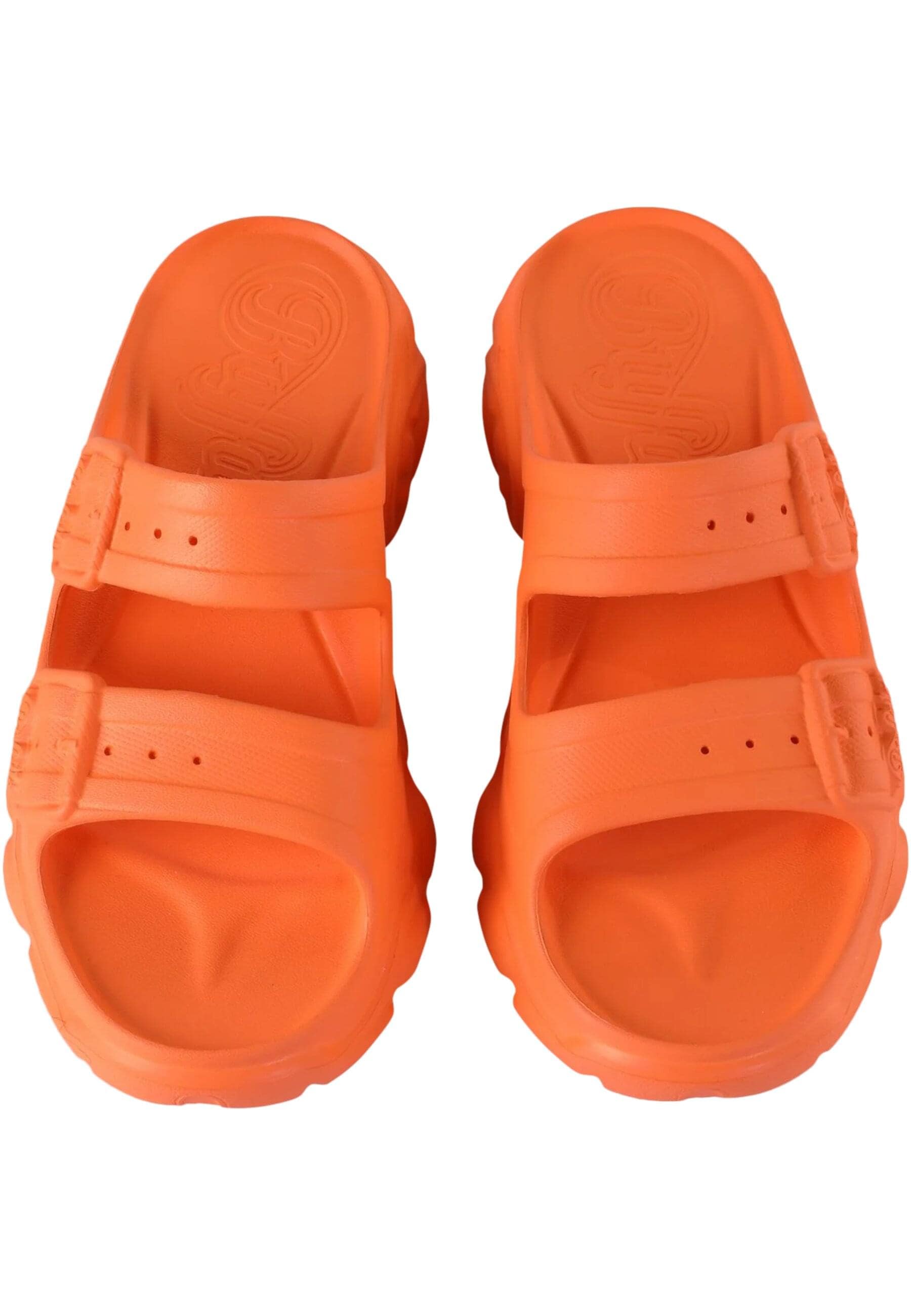 Sandale BUFFALO "Buffalo Damen Buffalo Cld Ari Slide Vegan Foam", Damen, Gr. 39, orange, Kunstfaser, unifarben, Schuhe Sandale