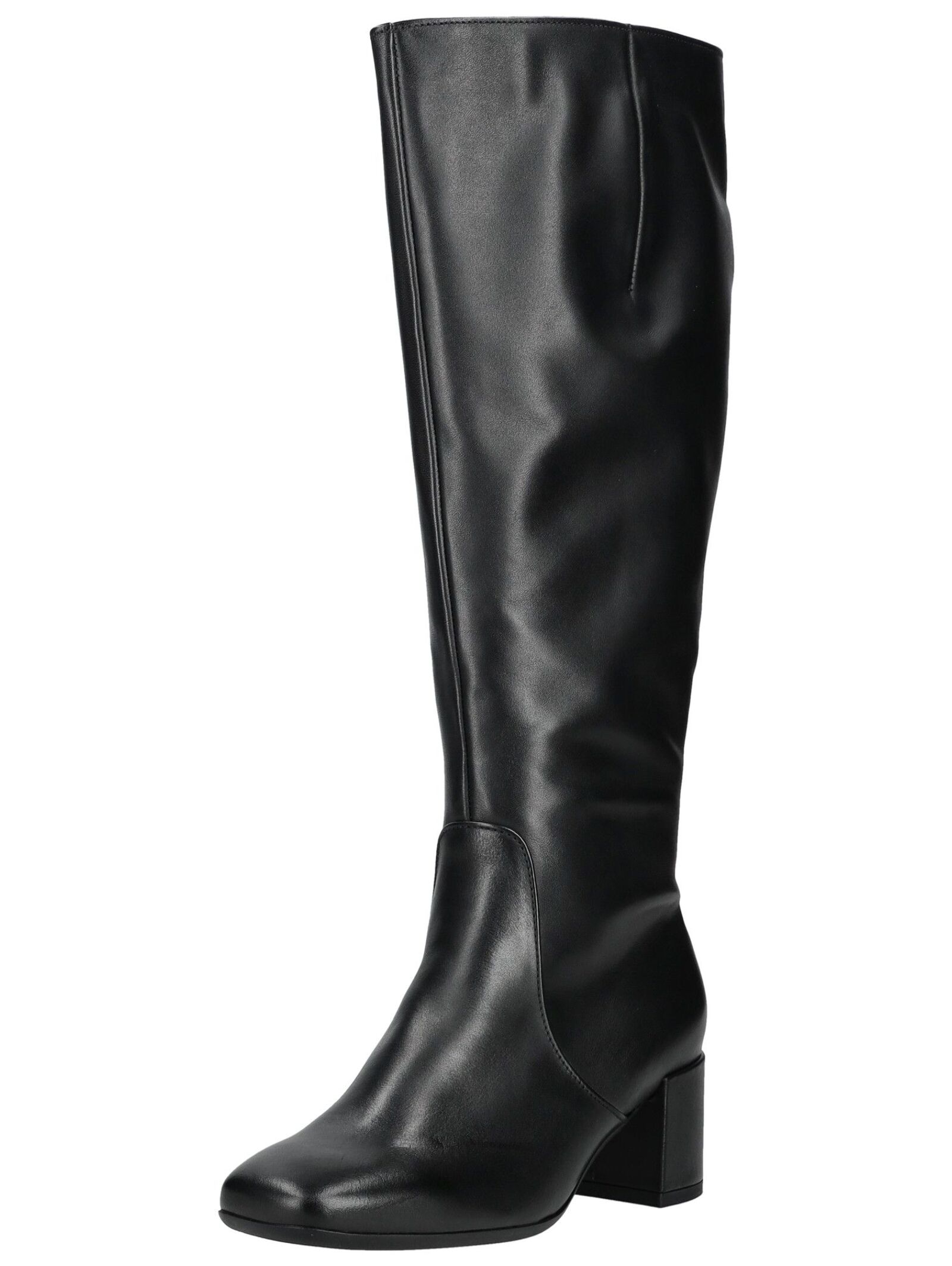 Stiefel GABOR COMFORT "Gabor Comfort Stiefel Glattleder", Damen, Gr. 41, schwarz, Glattleder, Schuhe Stiefel