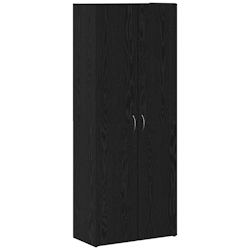 vidaXL Büroschrank mit Tür Schwarze Eiche 60 x 32 x 153 Holzwerkstoff Image