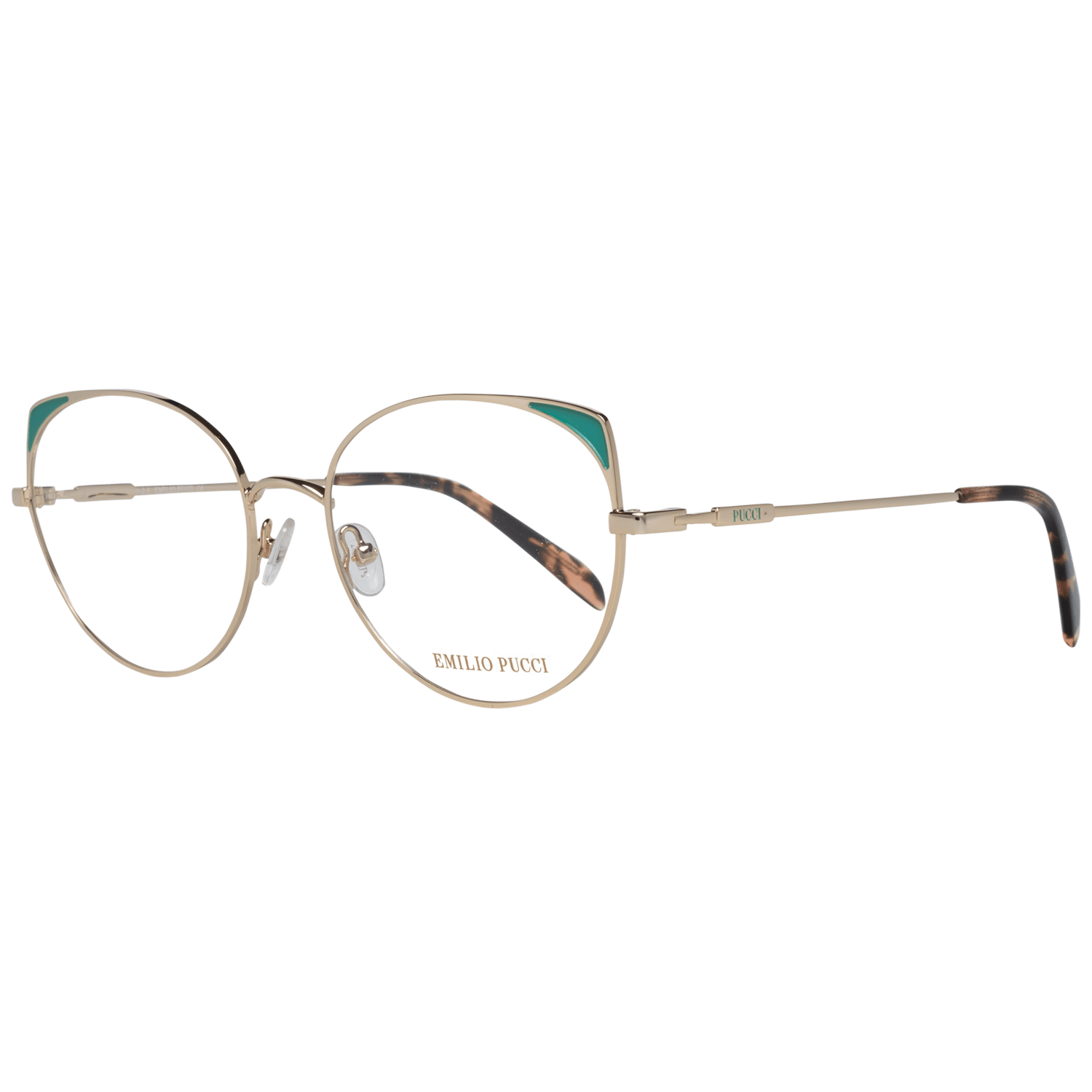 Emilio Pucci Gold Optical Frames pour femmes