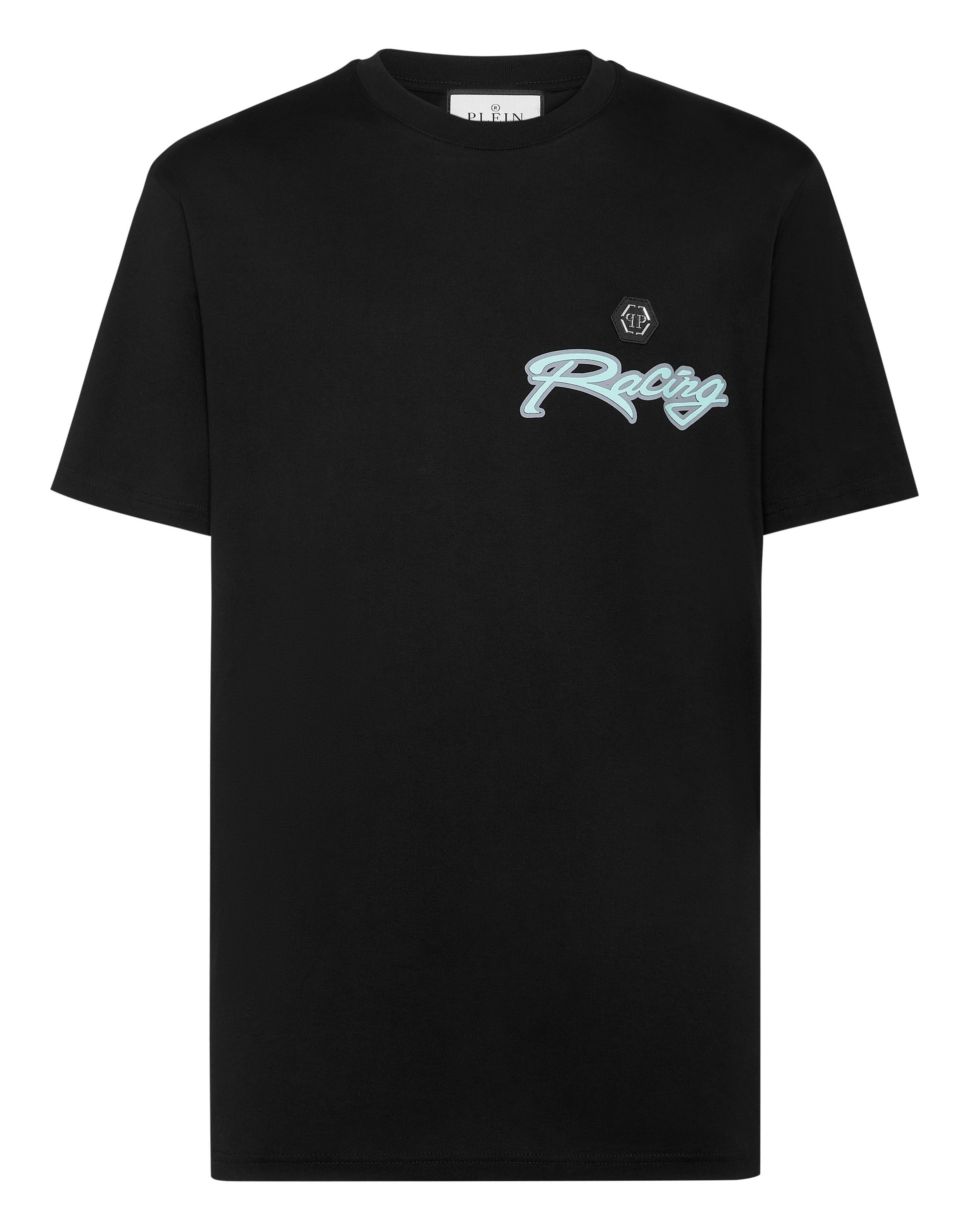 T-Shirt Round Neck Ss Stripes Hexagon Image