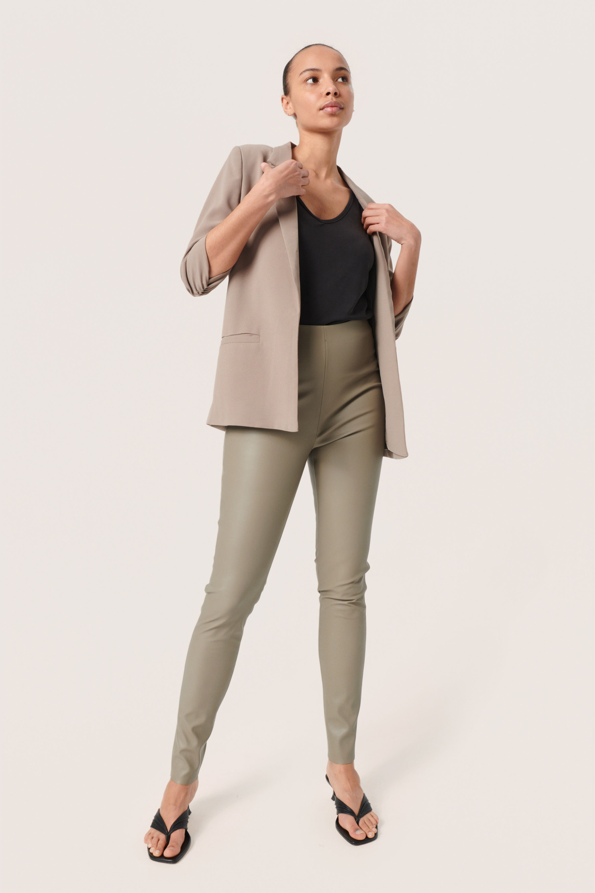 Blazer Gerade Passform Brindle beige Image