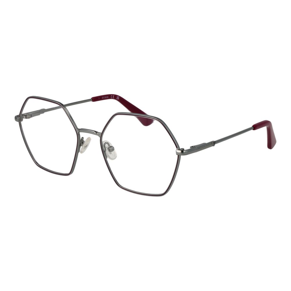 Sechseckige Brille mit Metallrahmen Image