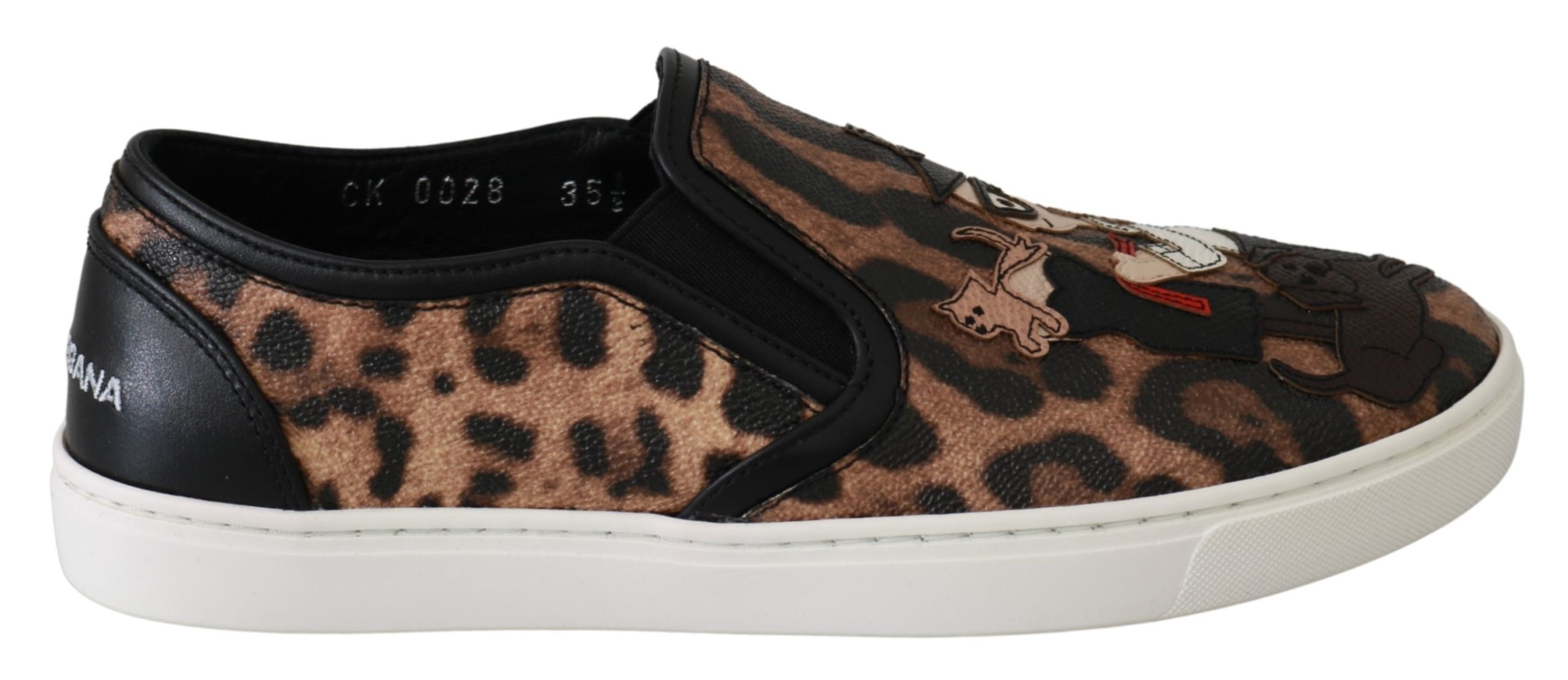 Dolce & Gabbana Leder Leopard #dgfamily Slipper Schuhe