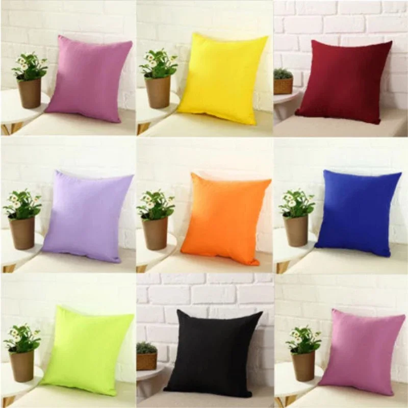 Federa per cuscino semplice color caramello per divano Fodera per cuscino tinta unita Federa decorativa per la casa Fodera per cuscino per seggiolino auto