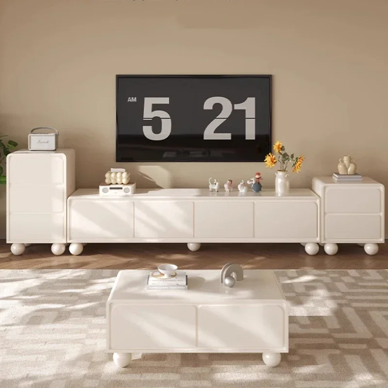 Meuble TV esthétique salon sol Simple luxe meuble TV français 70 pouces moniteur moderne Soporte Para Tv meubles de maison