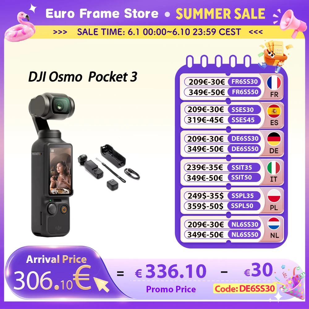 DJI Osmo Pocket 3 Power 1-Zoll-Sensor 4K/120fps 2-Zoll drehbares Touchdisplay Original Osmo Pocket 3 Image