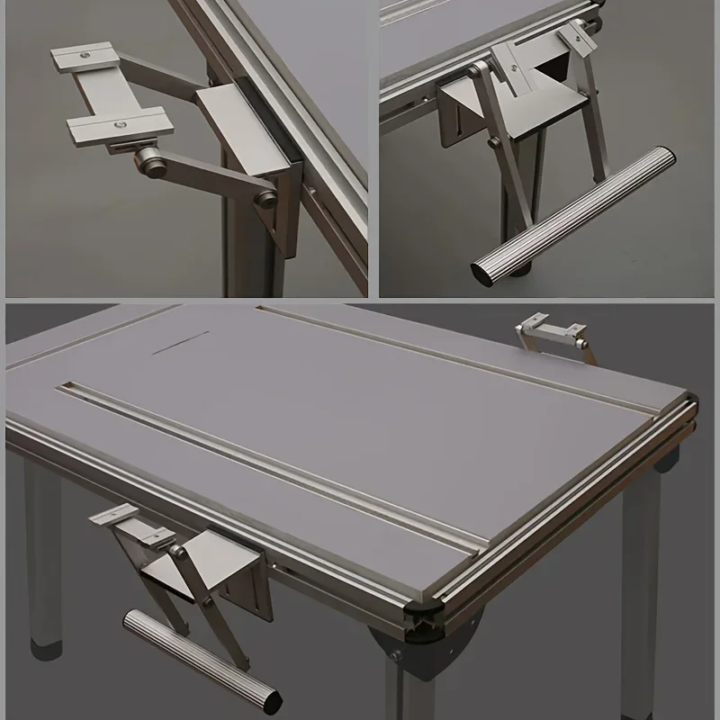 1Set Für Kreissäge Führungsschiene Tracks Heben Einstellung Gerade Schneiden und Holzbearbeitung Tisch Aluminium legierung Holzbearbeitung Werkzeuge Image