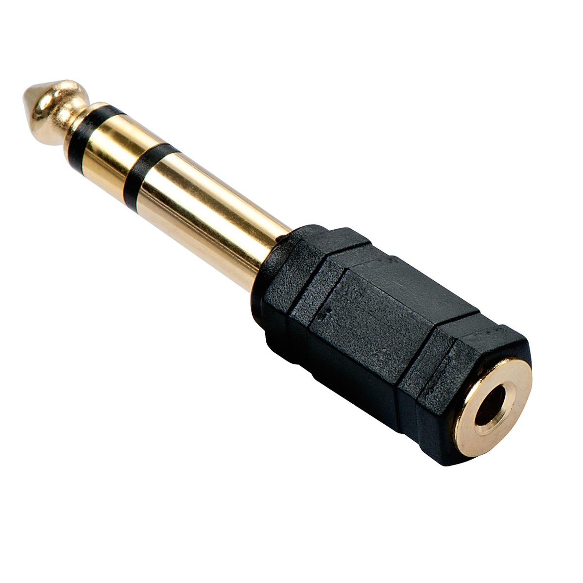 Lindy 35620 Audio-Adapter 3.5mm female an 6.3mm male vergoldet Image