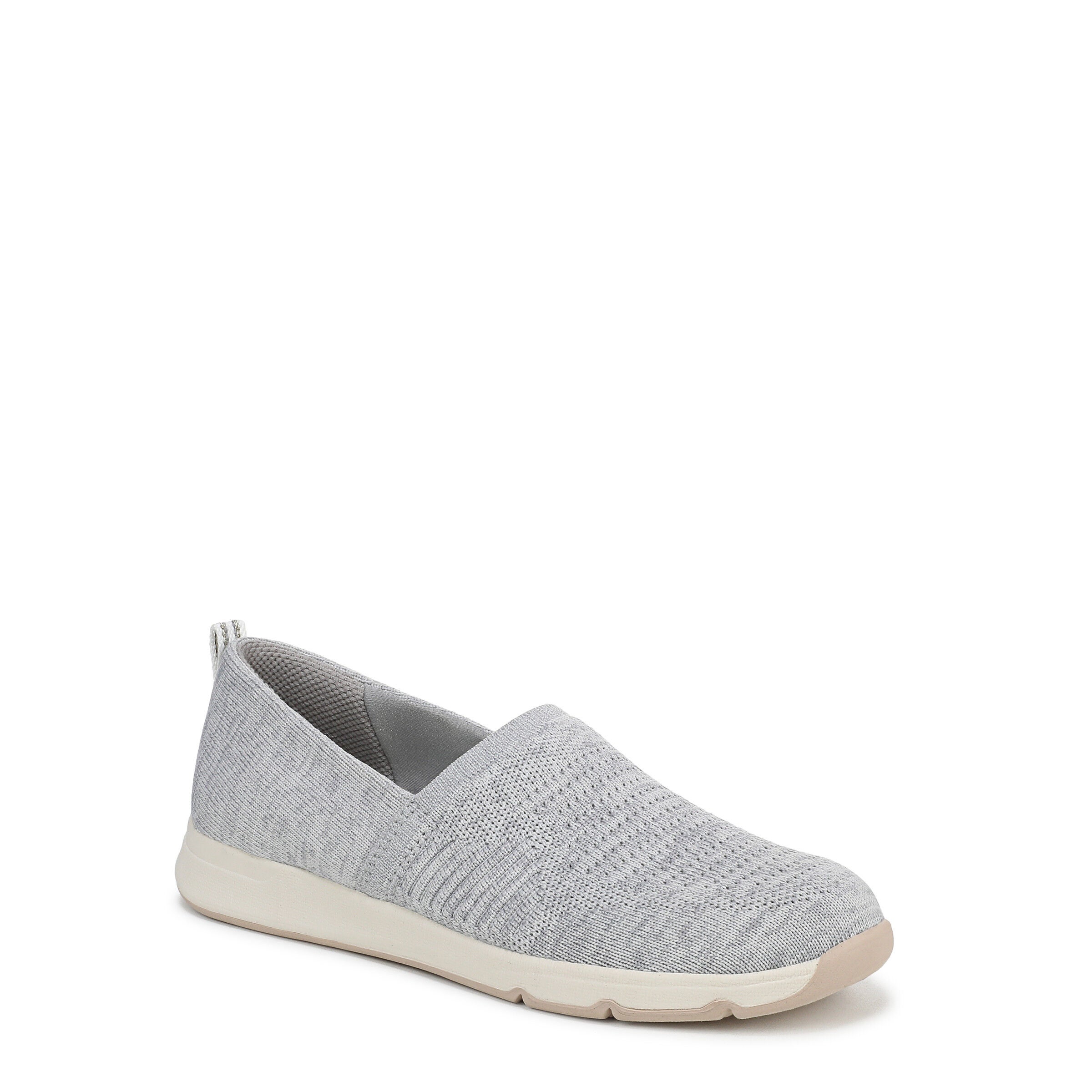 Women's Rest Slip-On Flat by LifeStride in Oyster Grey Fabric (Size 6 1/2 M)
