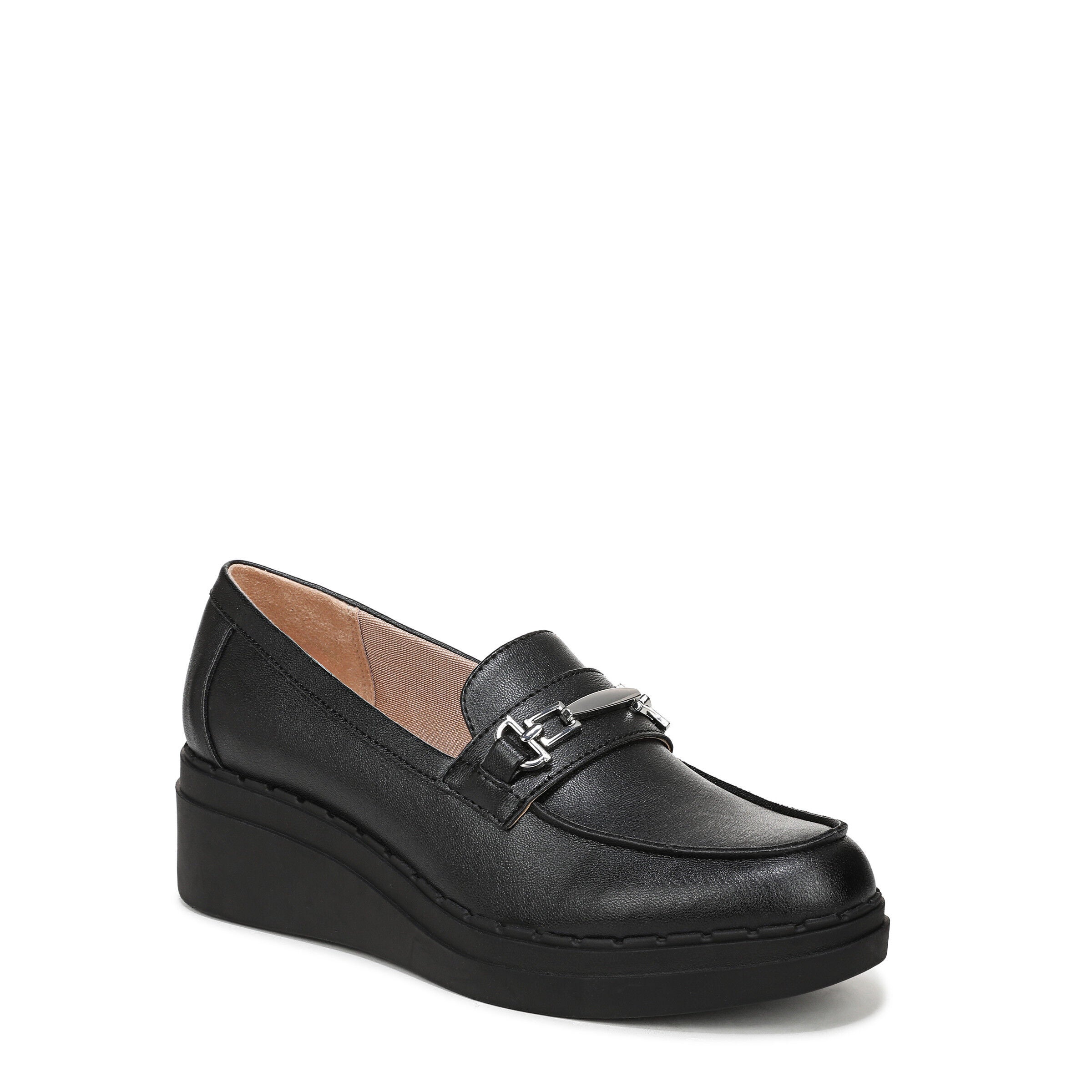 Women's Dolce Wedge Loafer by LifeStride in Black (Size 11 M)