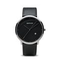 BERING Unisex Analog Quartz Classic Collection Watch with Calfskin Leather Strap and Sapphire Crystal 11139-402