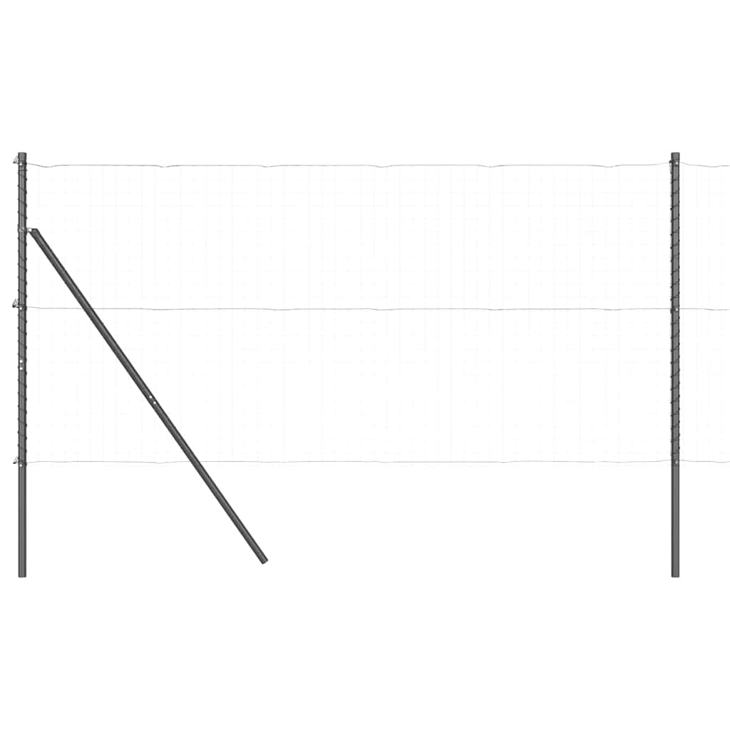 vidaXL Zaunpfosten Sonstiges 26 pcs Grau 3,2 x 3,2 x 150 cm Stahl Image