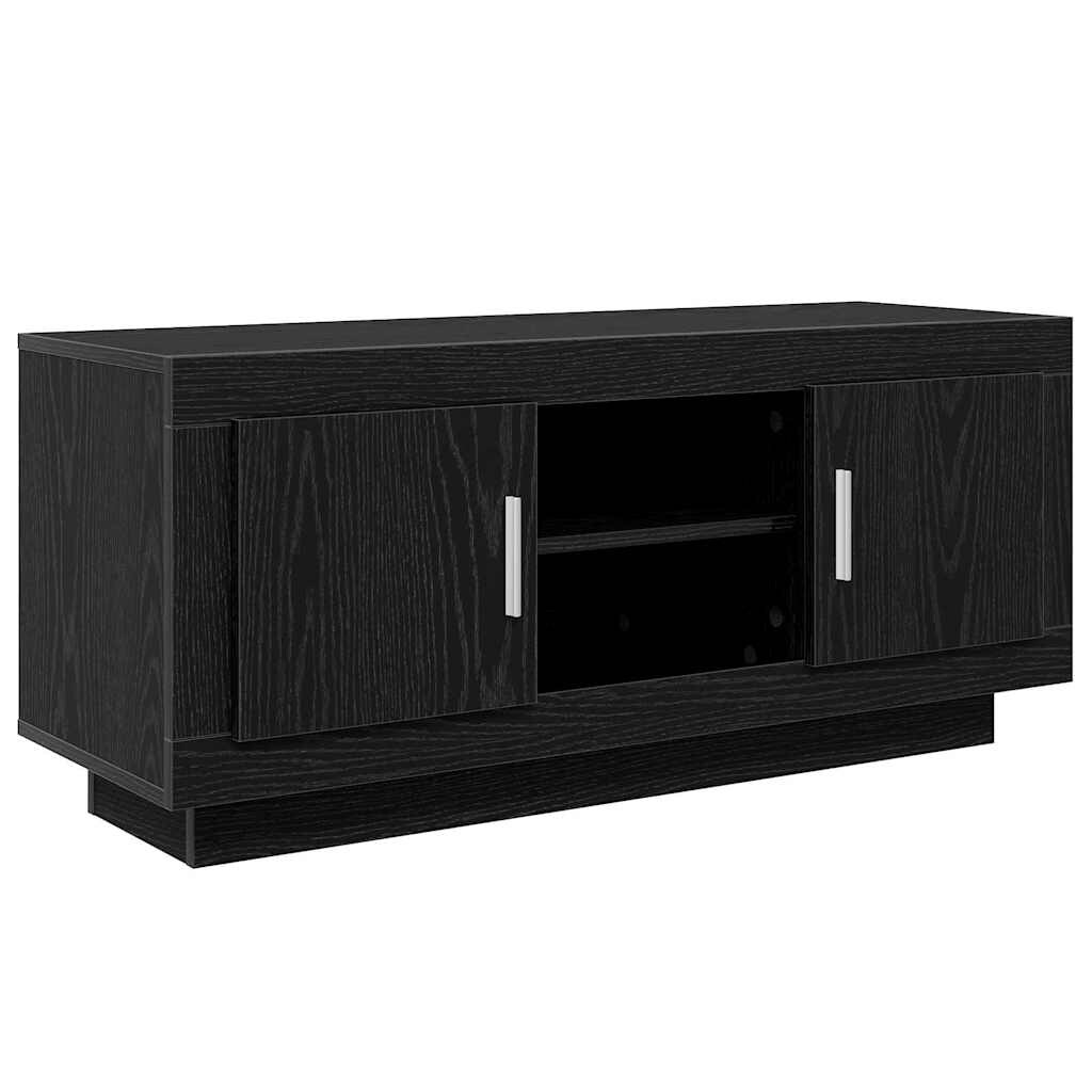 vidaXL TV-Schränk Schwarz Eichen-Optik 102 x 35 x 45 cm Holzwerkstoff Image