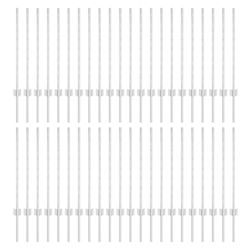 vidaXL Zaunpfosten 44 pcs Silber 120 cm Stahl Image