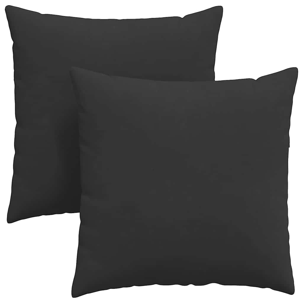 vidaXL Sofakissen 2 pcs Schwarz 80 x 80 cm Stoff Image