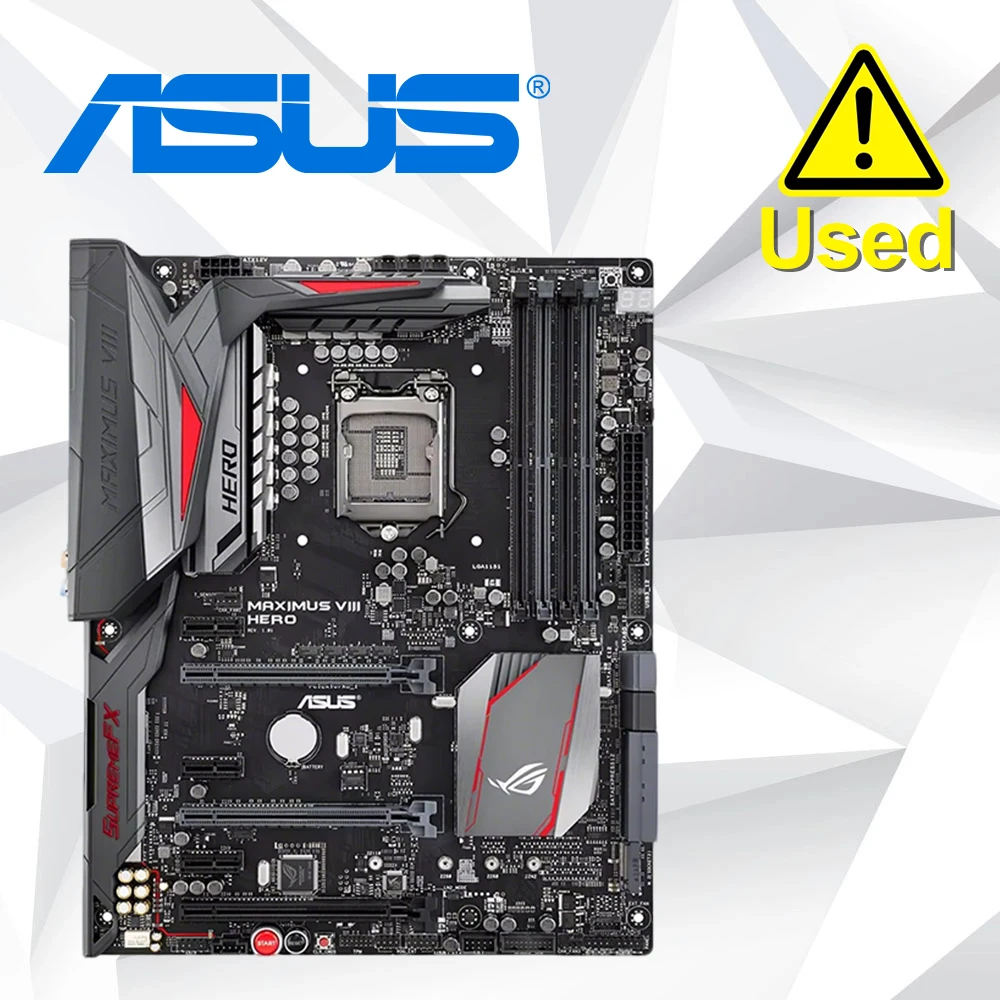 ASUS MAXIMUS VIII HERO Z170 Kit Motherboard LGA 1151, unterstützt Intel Core I7-6700K I5-6600K I5-6500 DDR4(OC) M.2 USB3.1 ATX Image