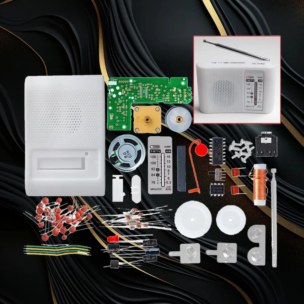 CF210SP AM/FM-Radioempfänger-DIY-Modul (1 Set) – für Arduino-kompatibles Elektronik-Lernset Image