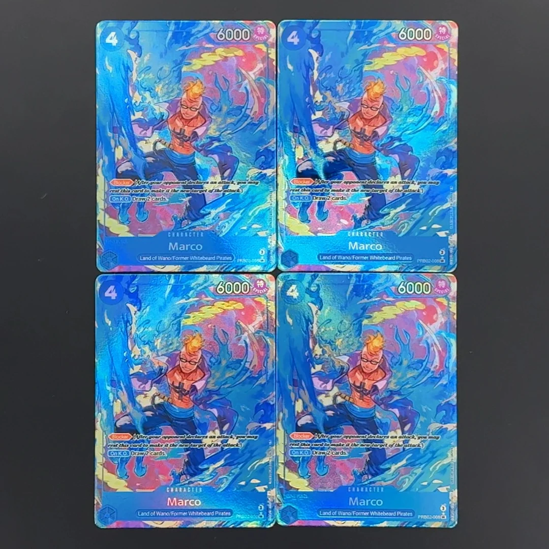 One Piece TCG OPCG Carta personaggio Marco inglese PRB02-008 Carta in lamina strutturata Carte da collezione anime