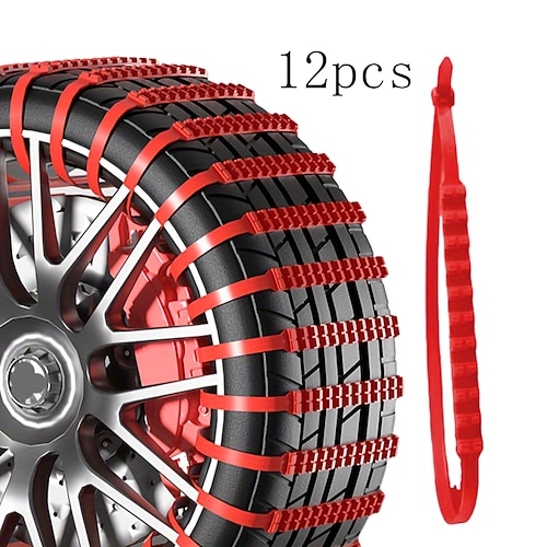 Catene antiscivolo reversibili 12/24/36 per auto pneumatici da neve sotto la neve nessun danno agli pneumatici suv berlina furgone fuoristrada catene da neve universali di emergenza nuovo materiale