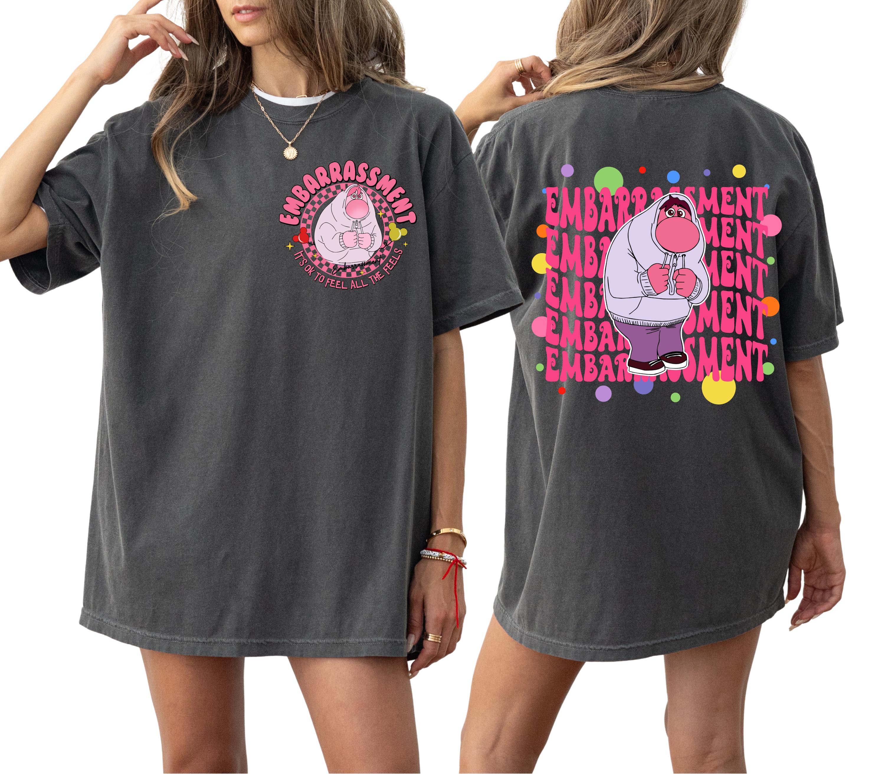 Maglietta Inside Out Embarrassment Comfort Colors , Maglietta Inside Out Family, Maglietta Disney Trip, Maglietta coordinata Inside Out Group, Magliet