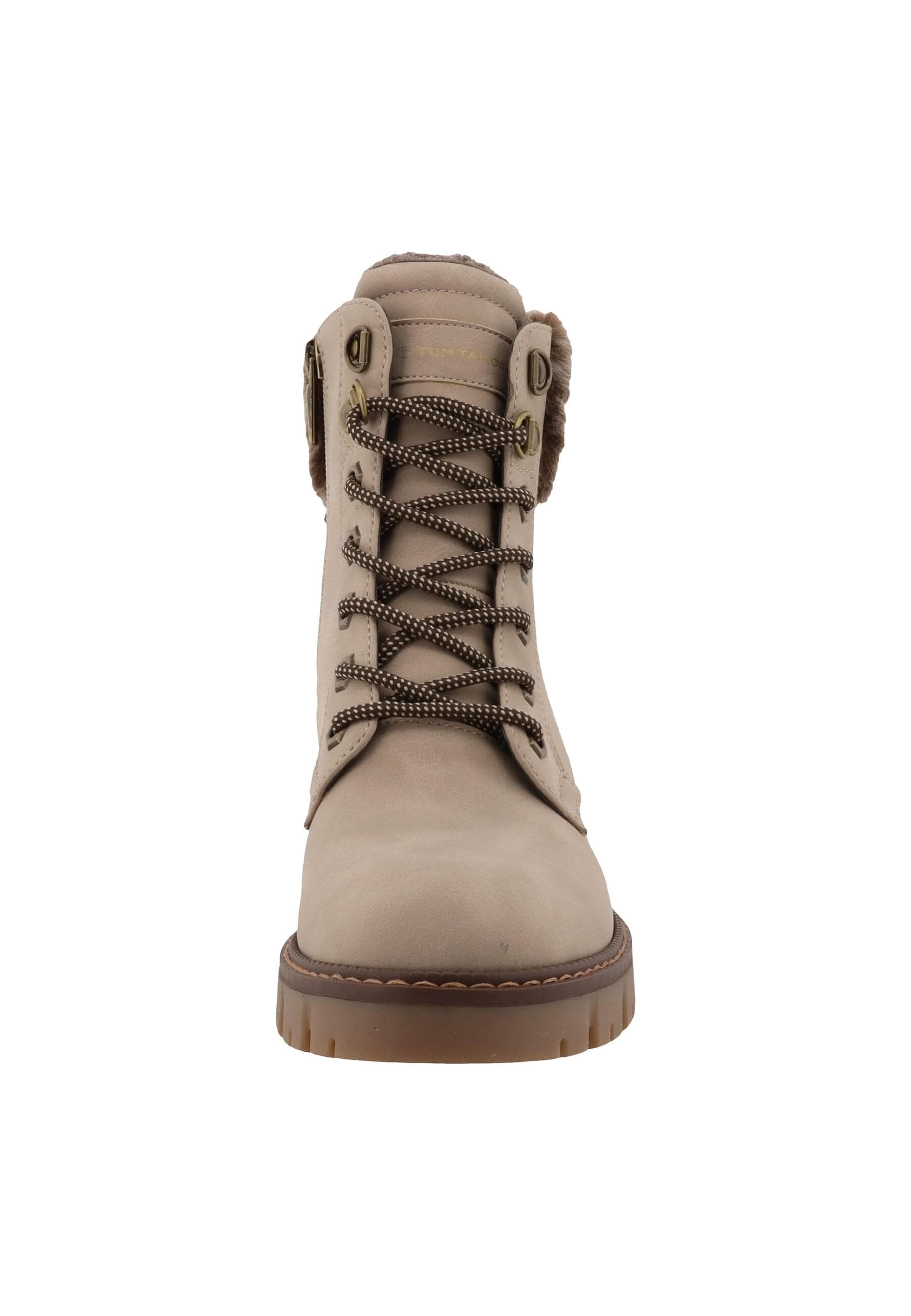 Stiefel TOM TAILOR "Tom Tailor Winter Boots", Damen, Gr. 41, schwarz cream, unifarben, Schuhe Stiefel