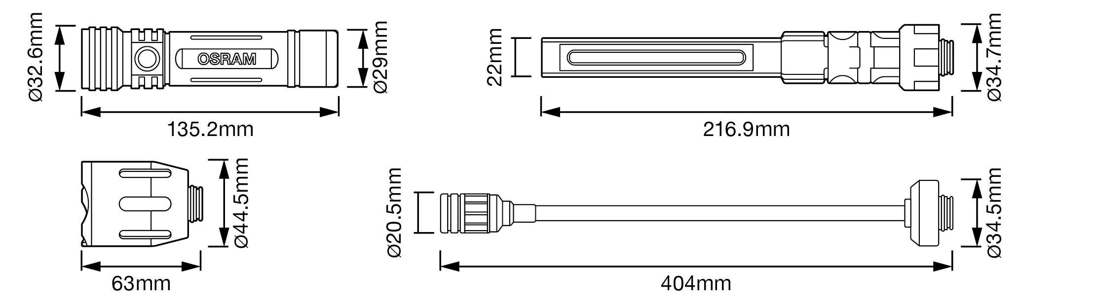 OSRAM Handleuchte LEDIL417 5V Image