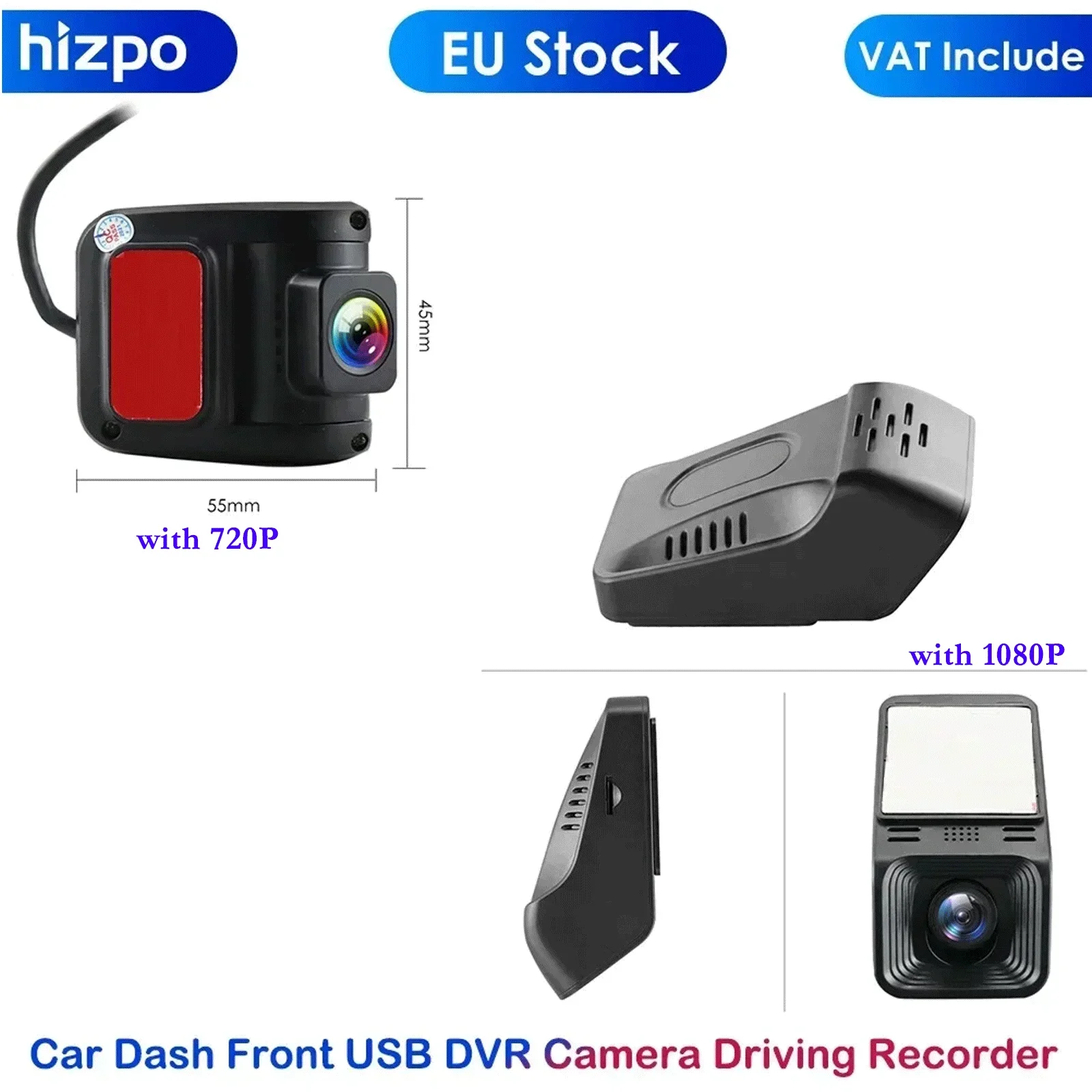 Hizpo auto dash front usb adas dvr kamera fahr rekorder 1080p auto dvr nacht version digitaler video recorder android gps player