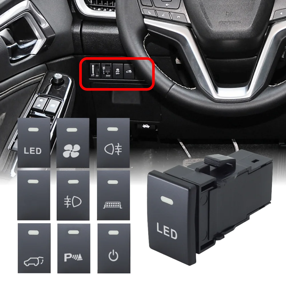 LED-Lichtleisten-Druckknopf schalter mit Anschluss für isuzu d-max 2011-2019 (rg) mu-x 2014-2019 (rj) für Mazda-BT-50 2014-2019 (tf) Image