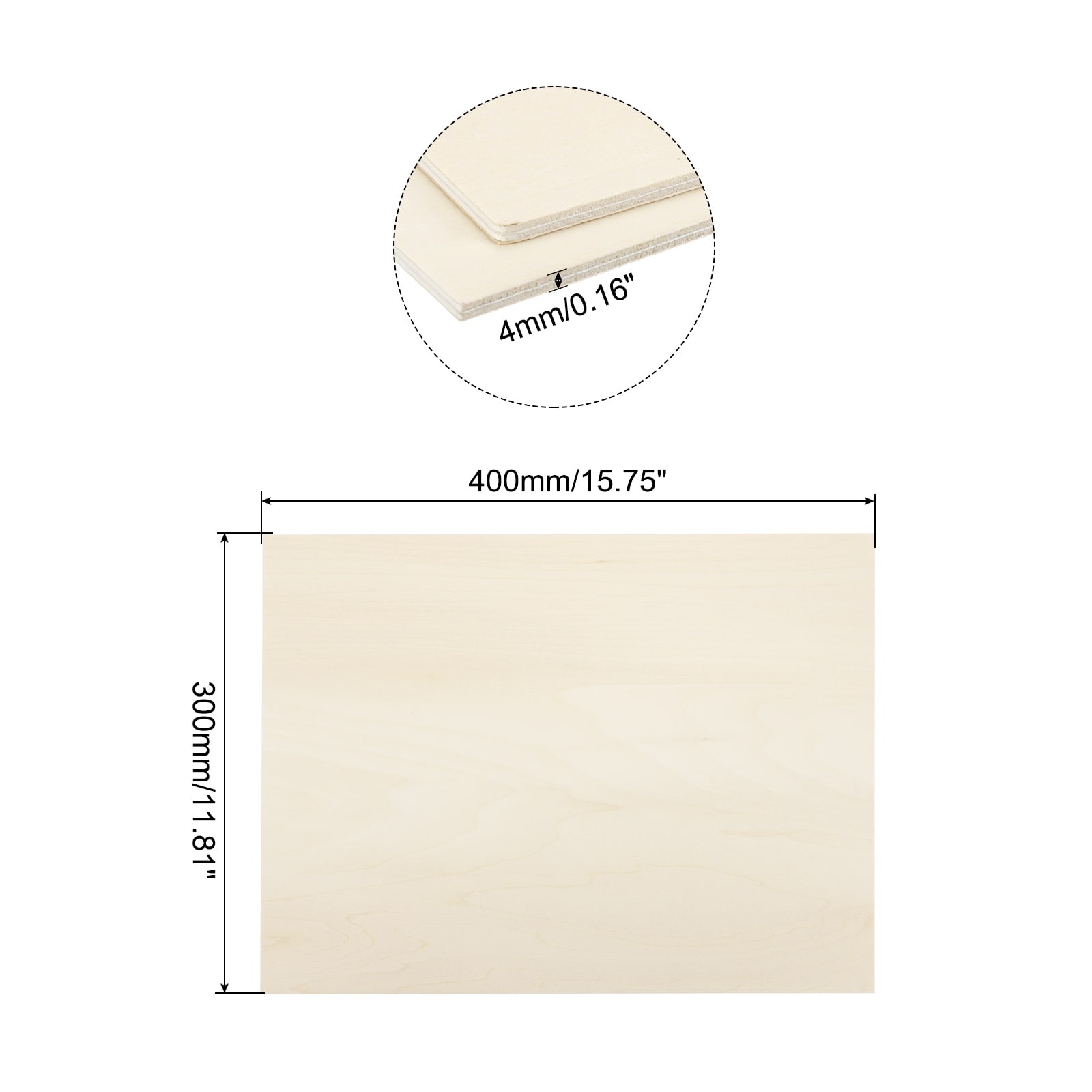 Basswood Sheet for DIY Crafts Projects Laser Cutting - Wood