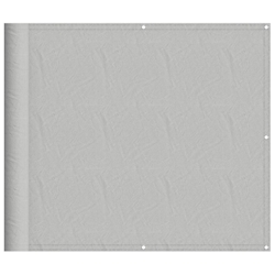 vidaXL Balkon-Sichtschutz Hellgrau 90x300 cm 100 % Polyester-Oxford Image