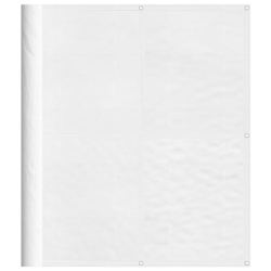vidaXL Balkon-Sichtschutz Weiß 120x800 cm 100 % Polyester-Oxford Image