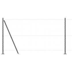 vidaXL Zaunpfosten Sonstiges 52 pcs Grau 3,2 x 3,2 x 68,5 cm Stahl Image