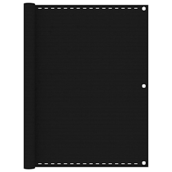 vidaXL Balkon-Sichtschutz Schwarz 120x400 cm HDPE Image