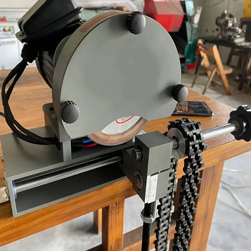 125 W Kettensägen-Schärfmaschine, tragbarer automatischer Kettenschärfer MLJ-250, winkelverstellbar, 750 U/min, zum Schleifen von Ketten Image