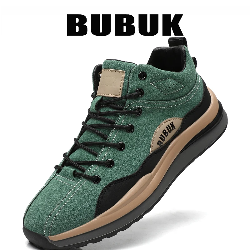 Bubuk Lässige Herren-Sneaker in großen Größen, bequem für alle Jahreszeiten, Schnür-Herrenschuhe, rutschfeste und verschleißfeste Wanderschuhe, Wanderschuhe, atmungsaktives Obermaterial, geeignet für